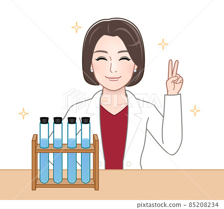 Medical professional in a lab coat 85208234