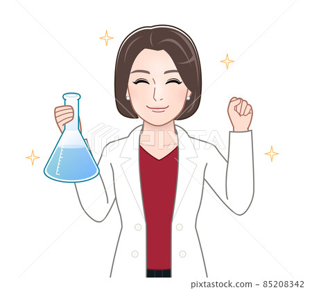一名身穿白大褂的醫務工作者的插圖 一名身穿白大褂的醫務工作者的插圖 85208342