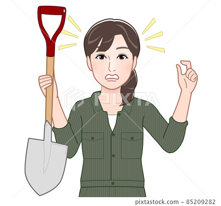 Illustration of a young woman wearing a jumpsuit 85209282