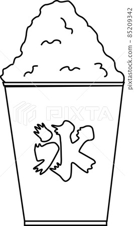 Illustration of simple shaved ice 85209342