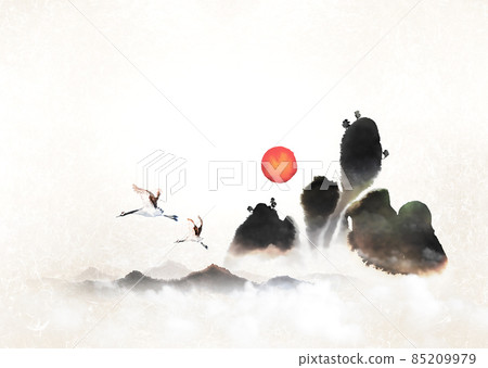 美好的新年美好的日出東方繪畫 美好的新年美好的日出東方繪畫 85209979