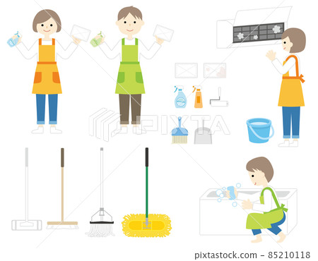 Cleaning illustration 85210118
