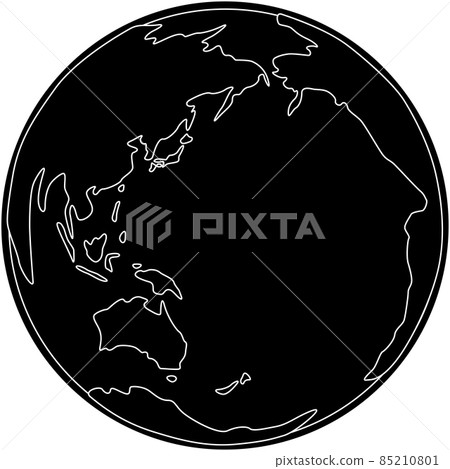 地球剪影素材 地球剪影素材 85210801