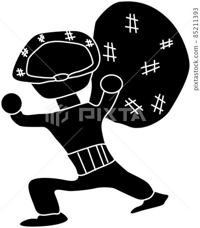 Suspicious suspicious person silhouette material 85211393
