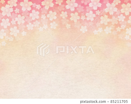 Cherry blossom frame, drawing paper texture No.06 85211705