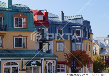 Laurentian Mountains Canada Tran Blanc Village Cityscape Laurentian Mountains Canada Tran Blanc Village Cityscape 85211888