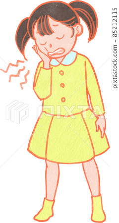 一個孩子牙痛的插圖 85212115