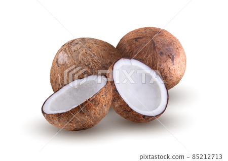 coconut isolated on white background. 85212713