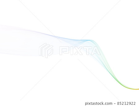 7 color wave ribbon background line white background 85212922