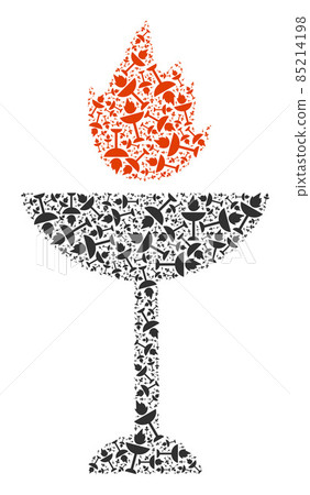 Fire Bowl Recursion Icon Composition of Self Icons Fire Bowl Recursion Icon Composition of Self Icons 85214198