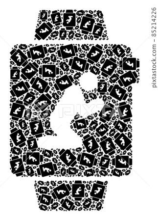Pray Smart Watches Fractal Icon Composition of Self Icons Pray Smart Watches Fractal Icon Composition of Self Icons 85214226