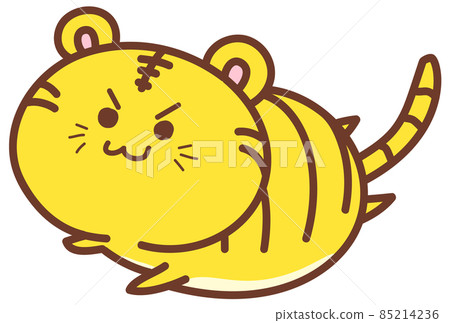 老虎新年賀卡插圖素材 老虎新年賀卡插圖素材 85214236