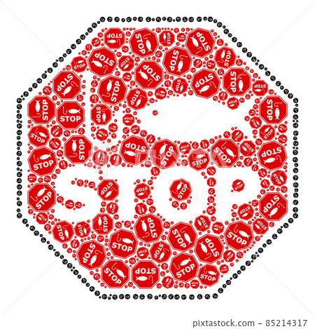Fishing Stop Octagon Recursion Icon Mosaic of Self Icons Fishing Stop Octagon Recursion Icon Mosaic of Self Icons 85214317