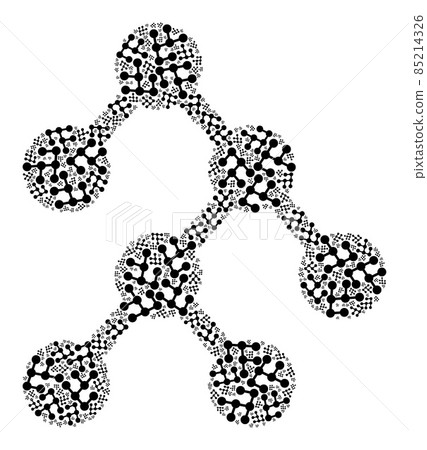 Binary Tree Recursive Icon Mosaic of Self Items - Stock Illustration ...