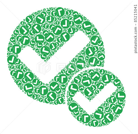 True Positive Recursive Icon Mosaic of Self Icons - Stock Illustration ...