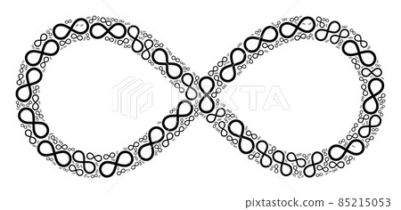Infinity Fractal Icon Composition of Self Items - Stock Illustration ...