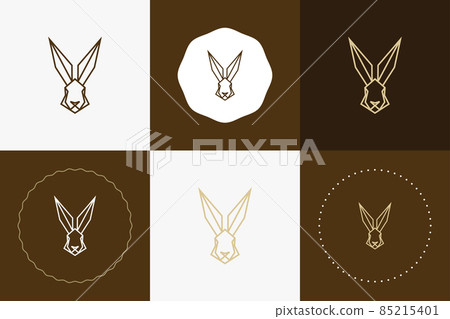 Minimal line versatile animal circle badge design Minimal line versatile animal circle badge design 85215401