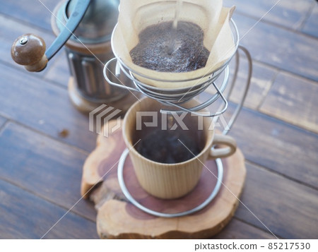 Coffee image winter morning Coffee image winter morning 85217530