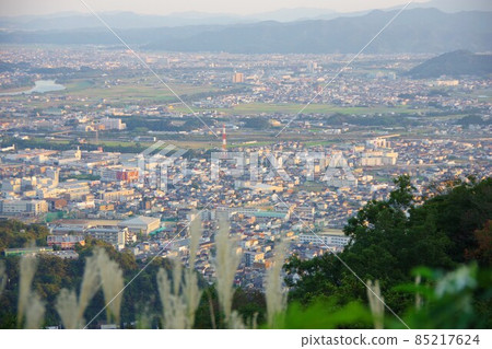 View toward Komatsushima City from Bizan Park, Tokushima Prefecture View toward Komatsushima City from Bizan Park, Tokushima Prefecture 85217624