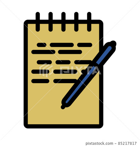 Notebook With Pen Icon Notebook With Pen Icon 85217817