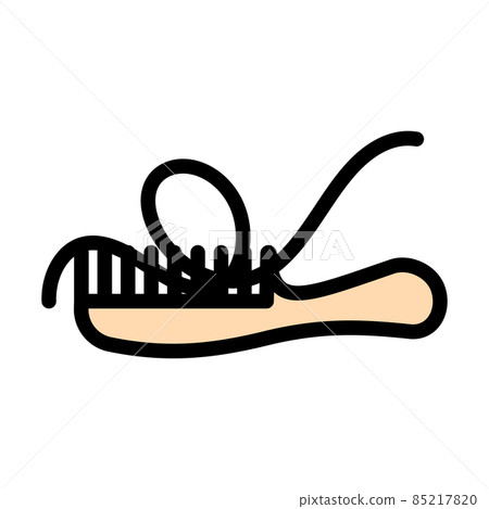 Hair In Comb Icon Hair In Comb Icon 85217820