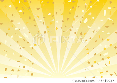 Gold sunburst confetti 85219937