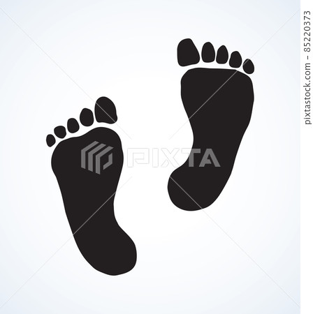 Foot. Vector drawing Foot. Vector drawing 85220373