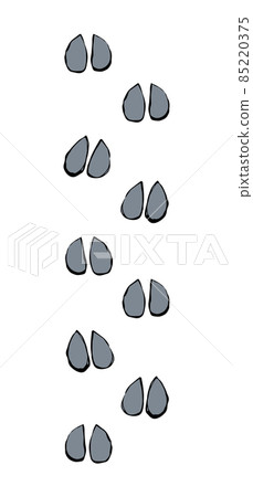 Traces of footsteps. Vector drawing Traces of footsteps. Vector drawing 85220375