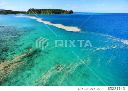 Pumice drifting in the beautiful sea of Okinawa Eruption of a submarine volcano in the Ogasawara Islands 85221143