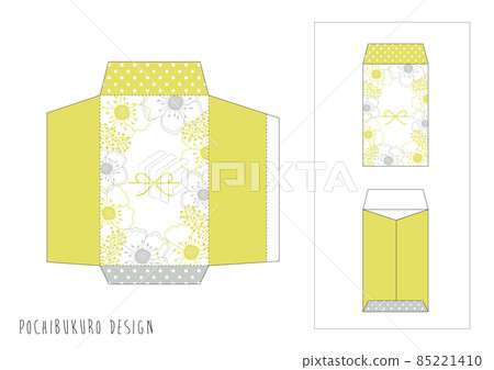 Floral red envelope (for A4 size print) 85221410