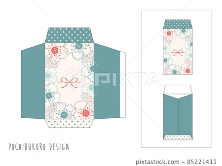 花卉紅色信封(適用於 A4 尺寸打印) 花卉紅色信封(適用於 A4 尺寸打印) 85221411