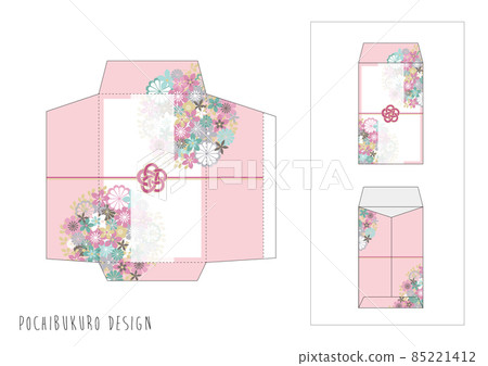 花卉紅色信封(適用於 A4 尺寸打印) 花卉紅色信封(適用於 A4 尺寸打印) 85221412