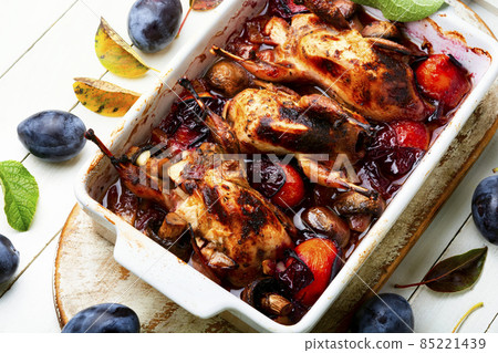 Delicious dish is fried quail 85221439