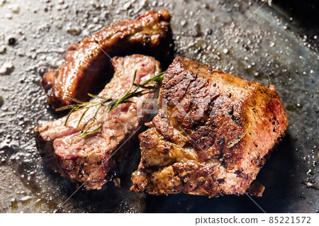 Rib steak American-style sparerib pork steak photo Rib steak American-style sparerib pork steak photo 85221572