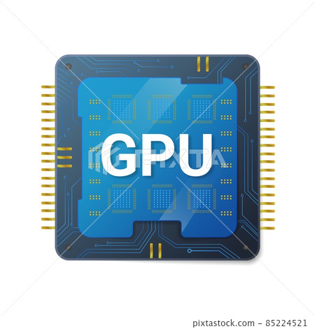 Central gpu processor with gold contacts 85224521