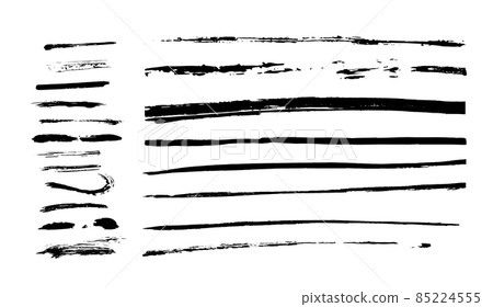 Lines hand drawn lines ornament frame vector set illustration Lines hand drawn lines ornament frame vector set illustration 85224555