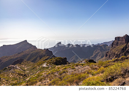 View of the cliffs on the way to the Masca gorge in Tenerife View of the cliffs on the way to the Masca gorge in Tenerife 85224768