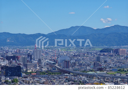 View of the center from Hachimanyama Observatory in Fukui City 85228612
