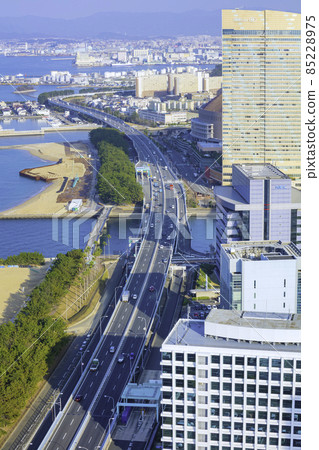 從福岡塔看福岡市高速公路 85228975