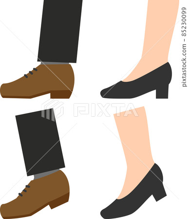 Feet with business shoes 85230099