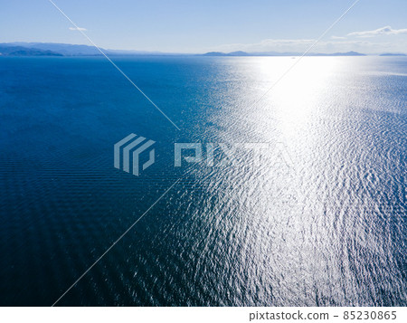 Near the mouth of the Ane River in Nagahama City, Shiga Prefecture (Lake Biwa) 2021.11 Shooting / Aerial Drone 85230865