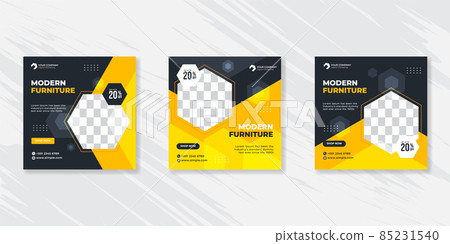 Modern Furniture social media post templates design Modern Furniture social media post templates design 85231540