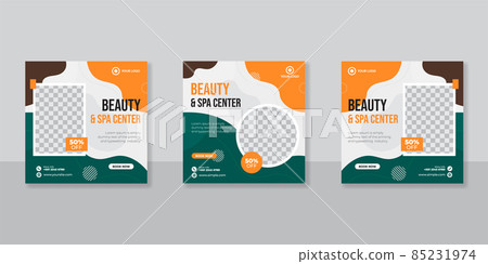 Creative concept social media template for beauty salon Creative concept social media template for beauty salon 85231974