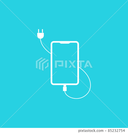 tab smartphone line with cable logo design vector graphic symbol icon sign illustration creative idea tab smartphone line with cable logo design vector graphic symbol icon sign illustration creative idea 85232754