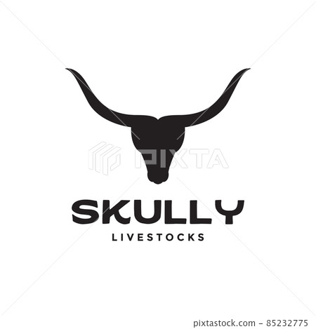 black head skull long horn logo design vector graphic symbol icon sign illustration creative idea black head skull long horn logo design vector graphic symbol icon sign illustration creative idea 85232775