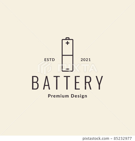 line battery hipster logo design vector graphic symbol icon sign illustration creative idea 85232977