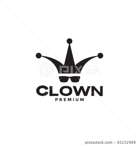 face clown with sunglasses logo design vector graphic symbol icon sign illustration creative idea face clown with sunglasses logo design vector graphic symbol icon sign illustration creative idea 85232989