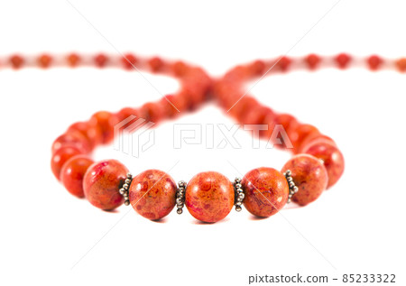 isolated on white vintage necklace isolated on white vintage necklace 85233322