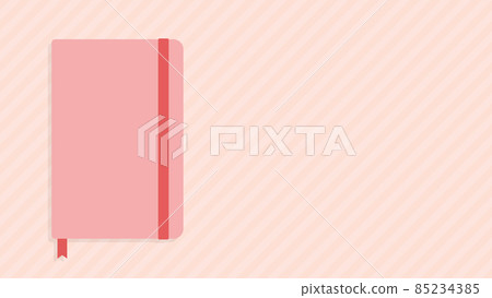 可愛粉色筆記本-簡單素色日程本/備忘錄/日記本素材 85234385