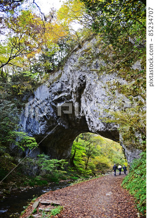 Taishaku Gorge (National Park, Scenic Beauty, Mountains of China, Tojo Town, Shobara City, Hiroshima Prefecture-Jinseki Kogen Town) 85234707